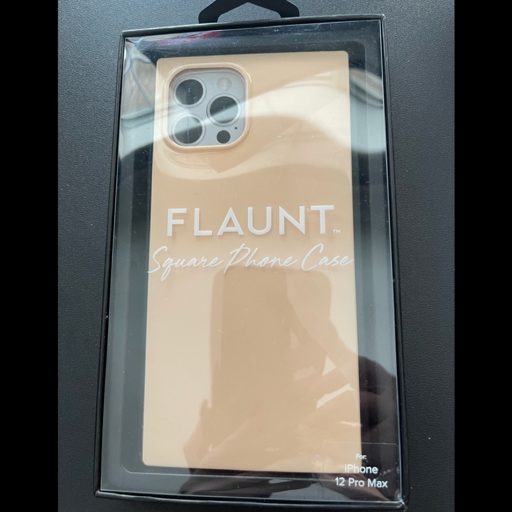 Flaunt iPhone 12 Pro Max Nude Almond Square Case